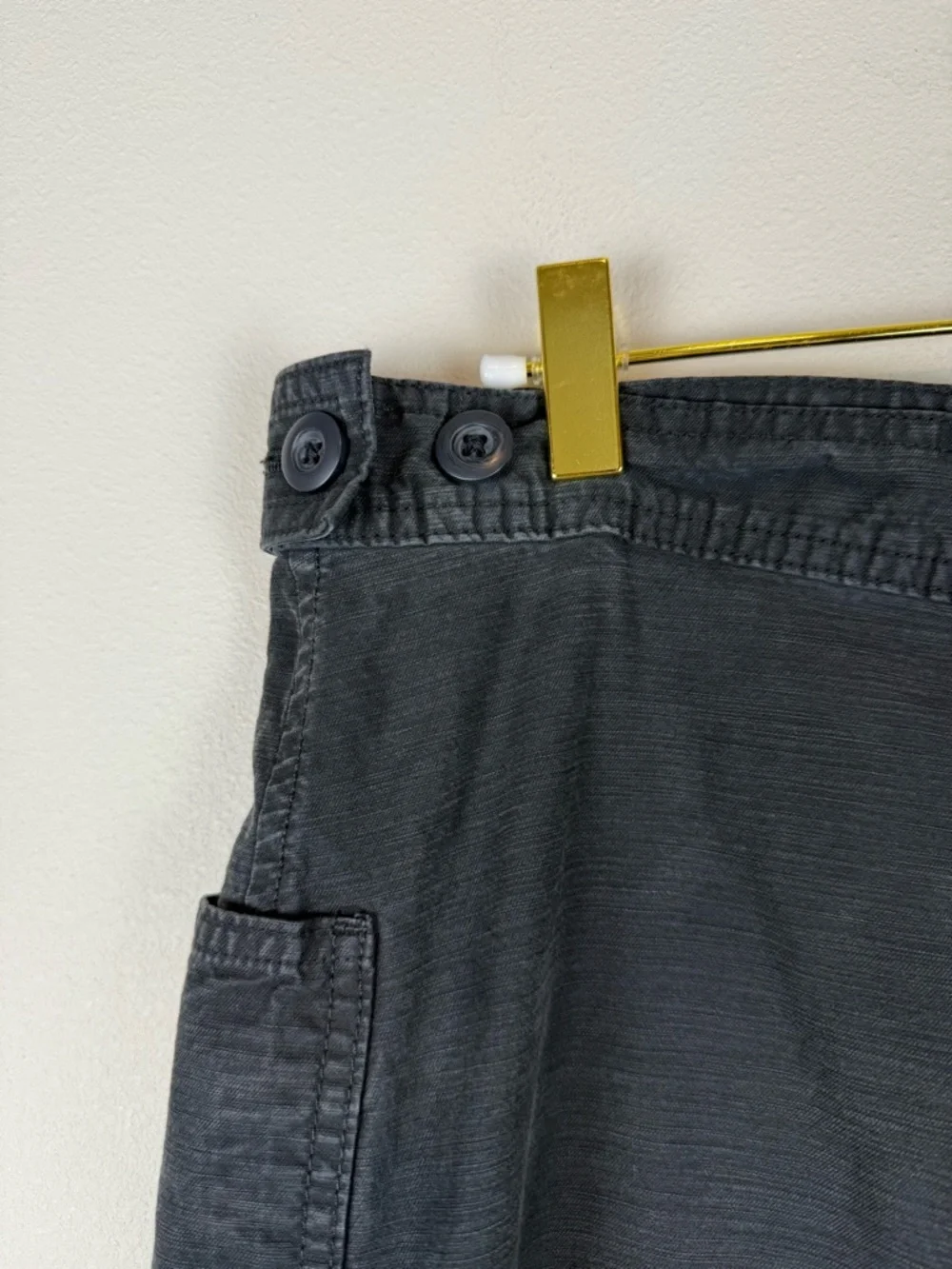 Everlane The Fatigue Barrel Pant Black Cotton Linen Size 8